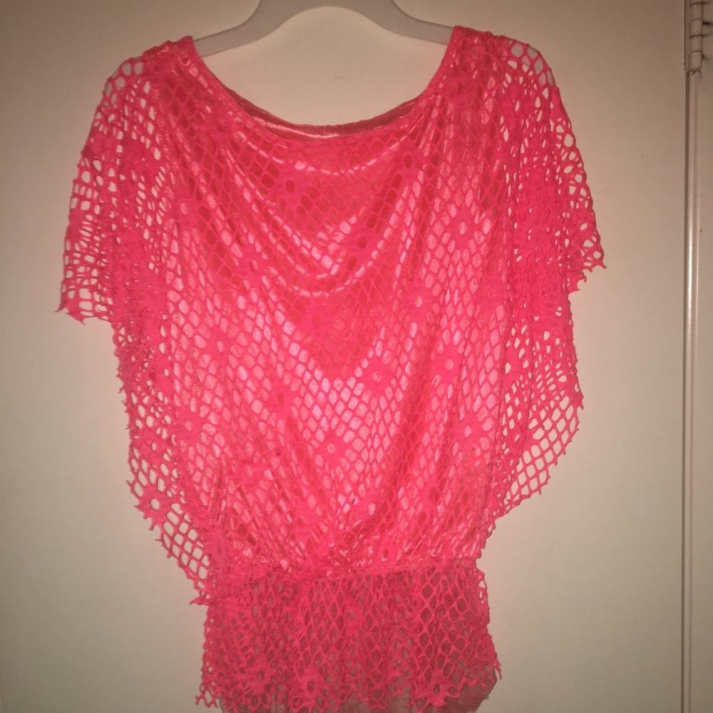 Flowy fishnet shirt